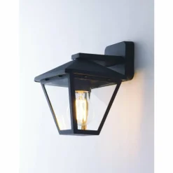 Lampes Vintages & Rétros-Luminaires Lutec Applique murale d'extérieur Malmberget Anthracite, 1 lumière