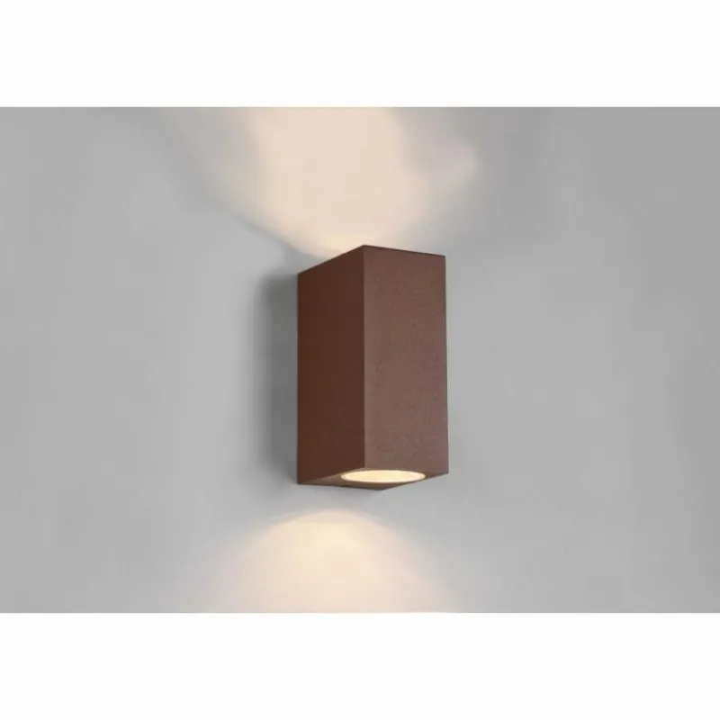 Luminaires Trio Applique murale d'extérieur Trio Roya Rouille, 2 lumières