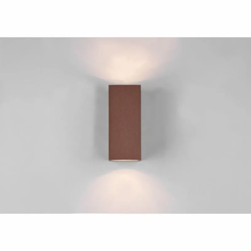 Luminaires Trio Applique murale d'extérieur Trio Roya Rouille, 2 lumières