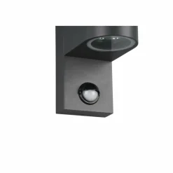 Luminaires Trio Applique murale d'extérieur Trio Roya Anthracite, 2 lumières, Détecteur de mouvement