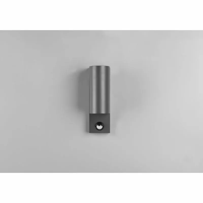 Luminaires Trio Applique murale d'extérieur Trio Roya Anthracite, 2 lumières, Détecteur de mouvement