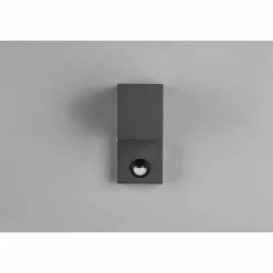 Luminaires Trio Applique murale d'extérieur Trio Roya Anthracite, 1 lumière, Détecteur de mouvement