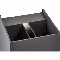 Luminaires Brilliant Applique murale d'extérieur Brilliant Hilly LED Gris, 1 lumière