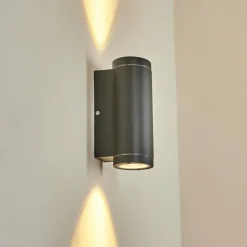 hofstein Applique murale d'extérieur Cebuentos Anthracite, 2 lumières