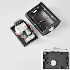 hofstein Applique murale d'extérieur Oiba LED Gris, 1 lumière