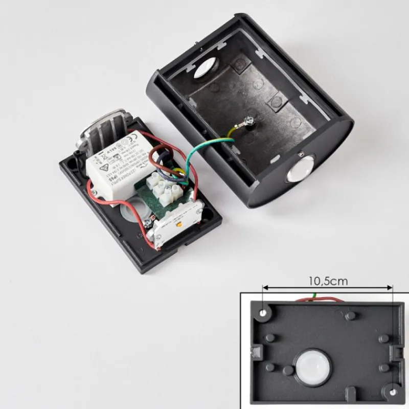 hofstein Applique murale d'extérieur Oiba LED Gris, 1 lumière