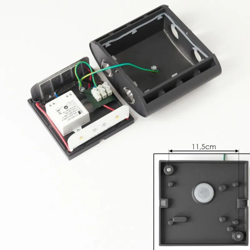 hofstein Applique murale d'extérieur Oiba LED Gris, 1 lumière