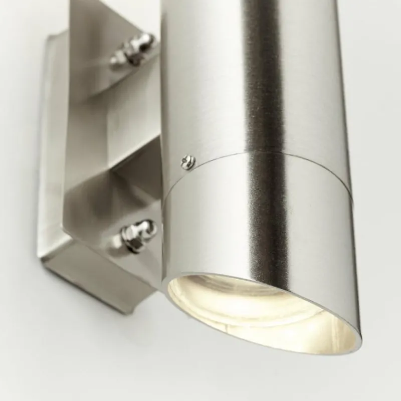 Luminaires Brilliant Applique murale d'extérieur Brilliant Ellary Argenté, 1 lumière