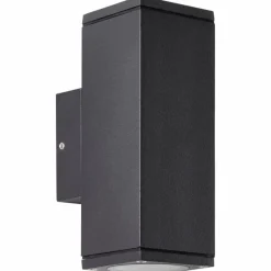 Luminaires Brilliant Applique murale d'extérieur Brilliant Hally Anthracite, 2 lumières