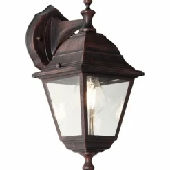 Luminaires Rustiques-Luminaires Brilliant Applique murale d'extérieur Brilliant Nissie Brun, 1 lumière