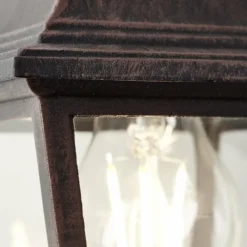 Luminaires Rustiques-Luminaires Brilliant Applique murale d'extérieur Brilliant Nissie Brun, 1 lumière