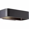 Luminaires Brilliant Applique murale d'extérieur Brilliant Golda LED Noir, 1 lumière
