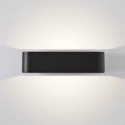 Luminaires Brilliant Applique murale d'extérieur Brilliant Golda LED Noir, 1 lumière