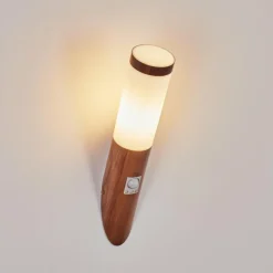 hofstein Applique murale d'extérieur Gaborone Brun, Couleur bois, 1 lumière, Détecteur de mouvement