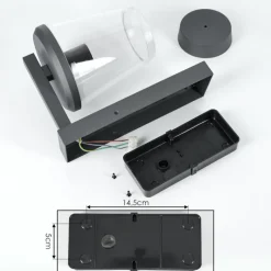 hofstein Applique murale d'extérieur Eloida Anthracite, 1 lumière