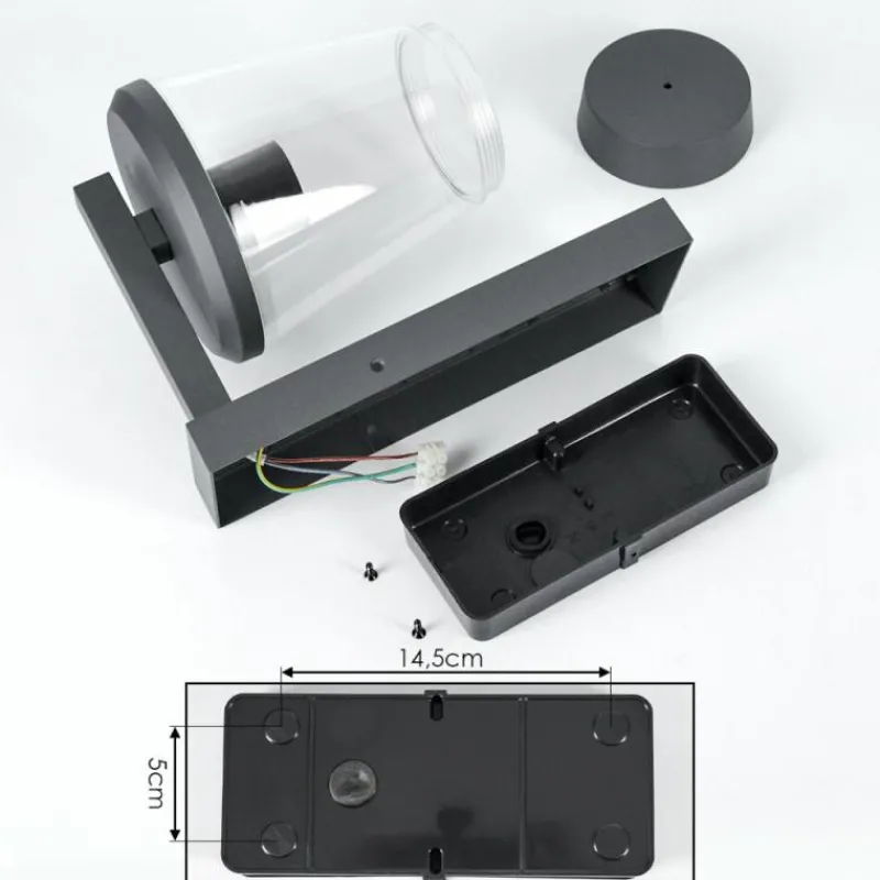 hofstein Applique murale d'extérieur Eloida Anthracite, 1 lumière