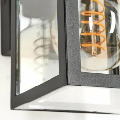 hofstein Applique murale d'extérieur Terioja Noir, 1 lumière