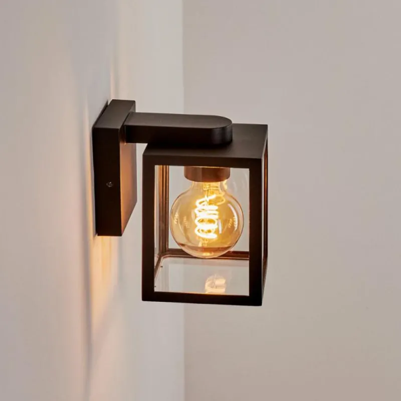 hofstein Applique murale d'extérieur Terioja Noir, 1 lumière