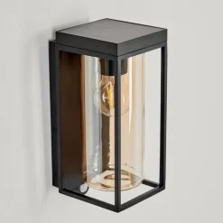 hofstein Applique murale d'extérieur Palanga LED Noir, 1 lumière, Détecteur de mouvement