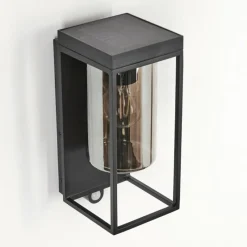 hofstein Applique murale d'extérieur Palanga LED Noir, 1 lumière, Détecteur de mouvement