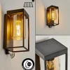 hofstein Applique murale d'extérieur Palanga LED Noir, 1 lumière, Détecteur de mouvement