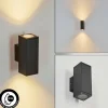 hofstein Applique murale d'extérieur Kastari Anthracite, 2 lumières