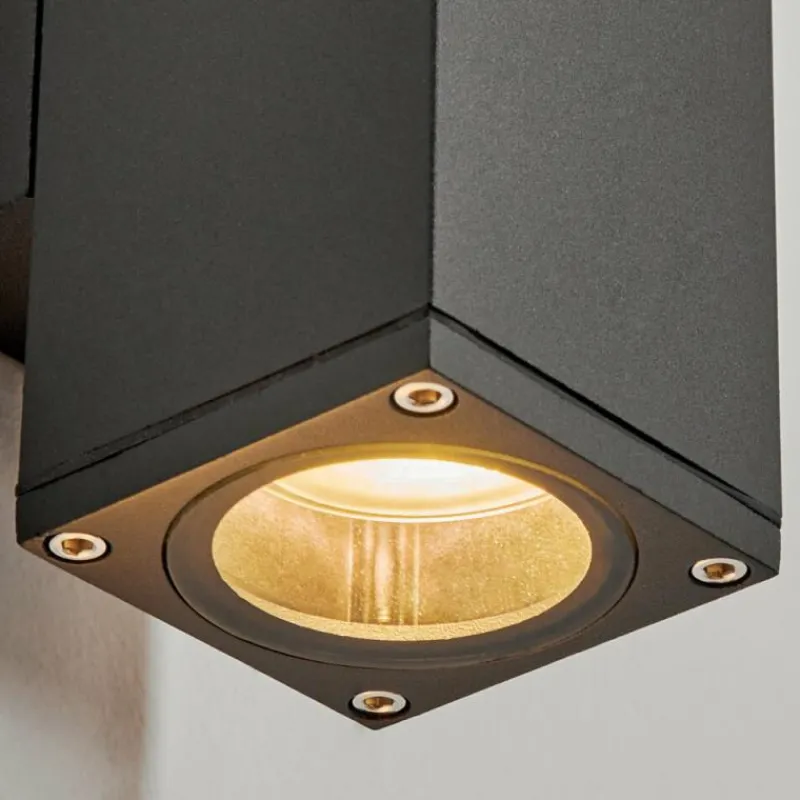 hofstein Applique murale d'extérieur Kastari Anthracite, 2 lumières