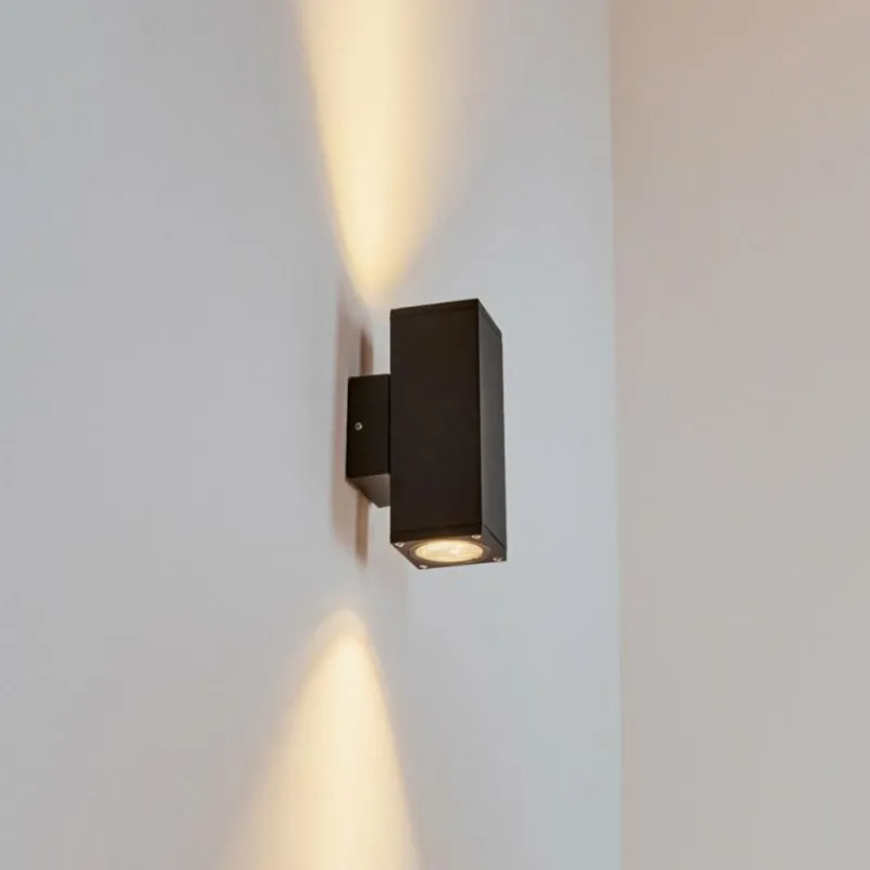 hofstein Applique murale d'extérieur Kastari Anthracite, 2 lumières