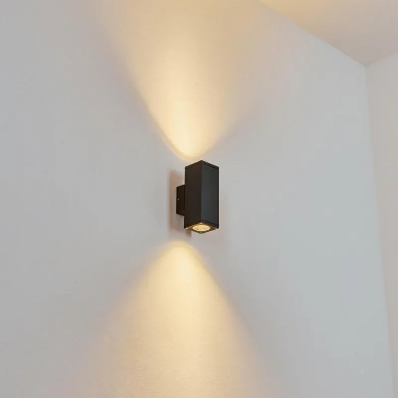 hofstein Applique murale d'extérieur Kastari Anthracite, 2 lumières