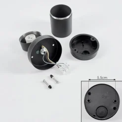 hofstein Applique murale d'extérieur Corneda Noir, 1 lumière