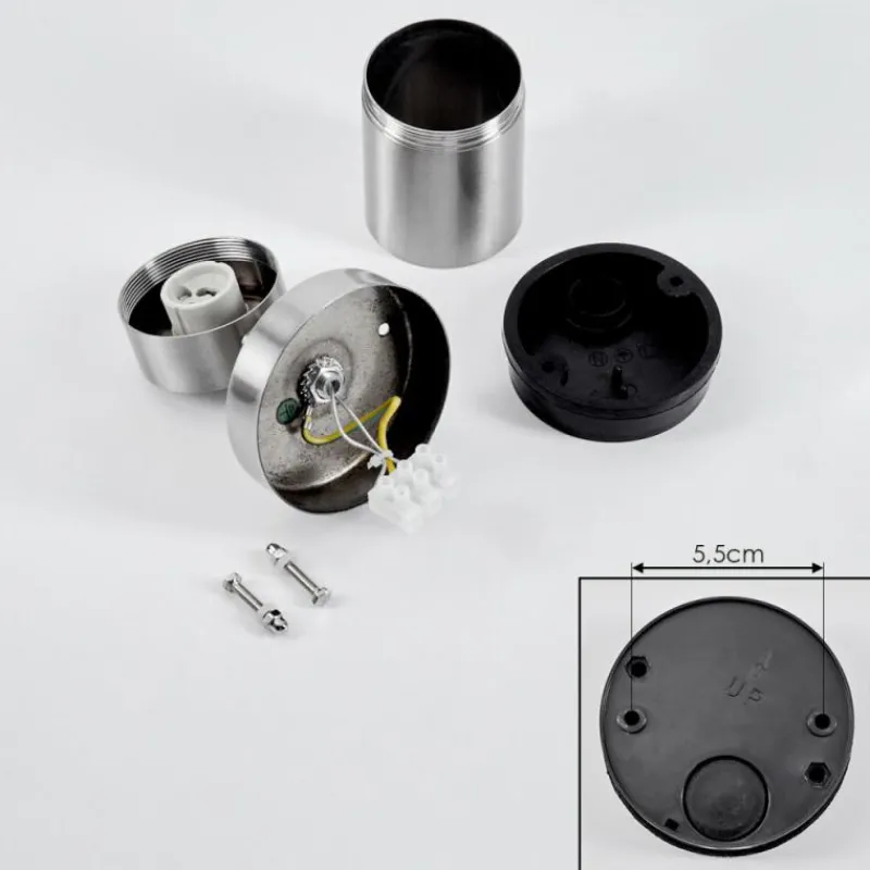 hofstein Applique murale d'extérieur Corneda Acier inoxydable, 1 lumière