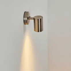 hofstein Applique murale d'extérieur Corneda Acier inoxydable, 1 lumière