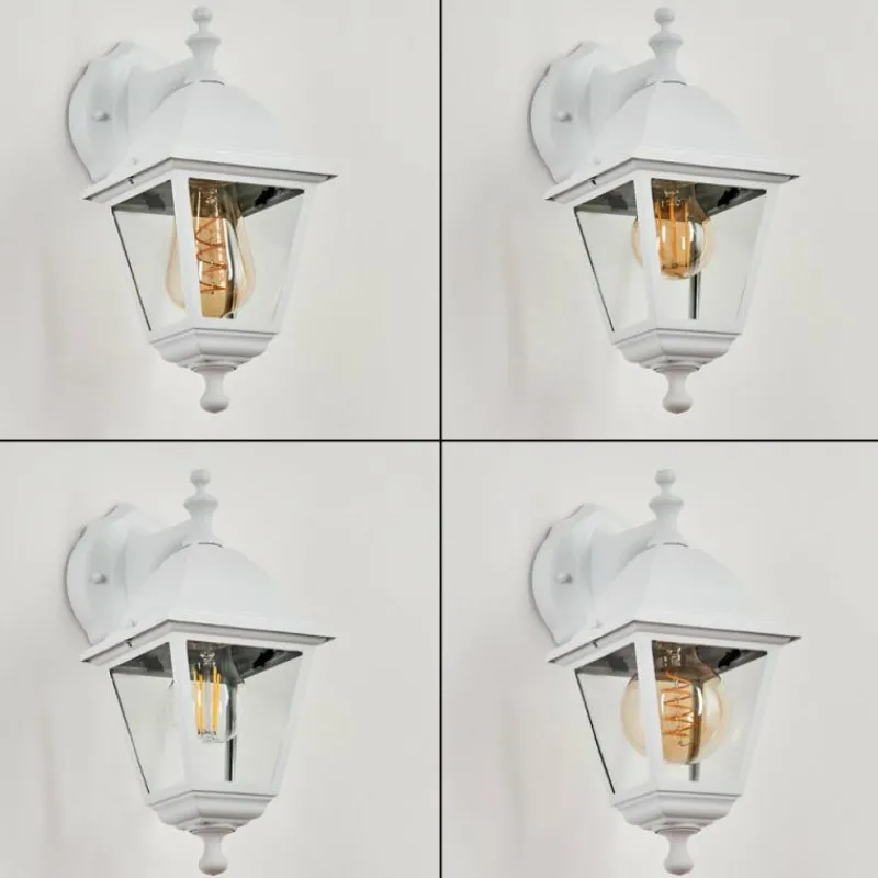 Luminaires Rustiques-hofstein Applique murale d'extérieur Halla Blanc, 1 lumière