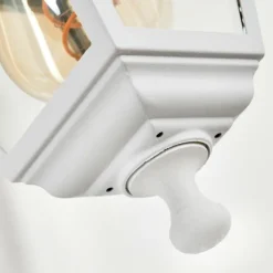 Luminaires Rustiques-hofstein Applique murale d'extérieur Halla Blanc, 1 lumière