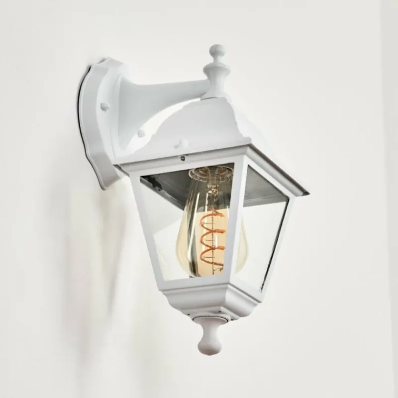 Luminaires Rustiques-hofstein Applique murale d'extérieur Halla Blanc, 1 lumière