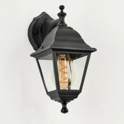 Luminaires Rustiques-hofstein Applique murale d'extérieur Halla Noir, 1 lumière