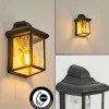 Lampes Vintages & Rétros-hofstein Applique murale d'extérieur Murto Noir, Blanc, 1 lumière