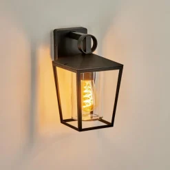 hofstein Applique murale d'extérieur Heinonen Noir, 1 lumière