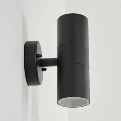 hofstein Applique murale d'extérieur Koila Noir, 2 lumières