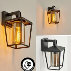 hofstein Applique murale d'extérieur Heinonen Noir, 1 lumière