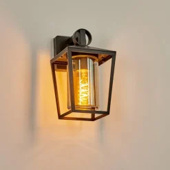 hofstein Applique murale d'extérieur Heinonen Noir, 1 lumière