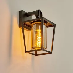 hofstein Applique murale d'extérieur Heinonen Noir, 1 lumière