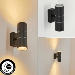 hofstein Applique murale d'extérieur Simola Anthracite, 2 lumières