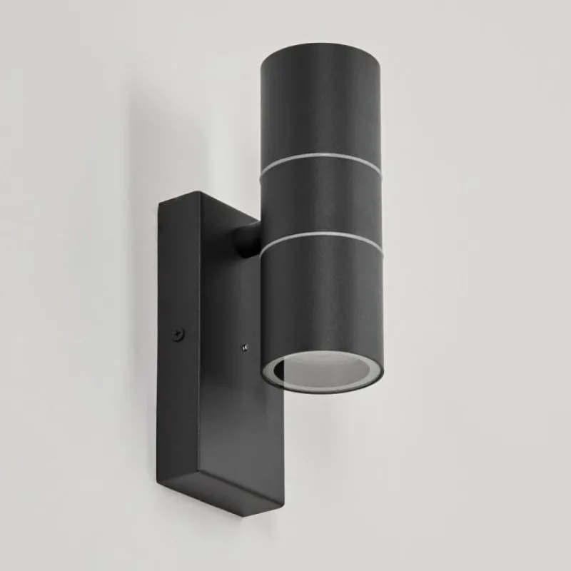 hofstein Applique murale d'extérieur Simola Anthracite, 2 lumières