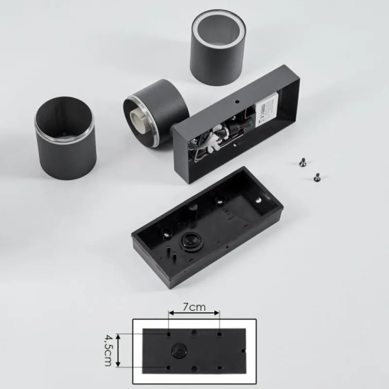 hofstein Applique murale d'extérieur Simola Anthracite, 2 lumières