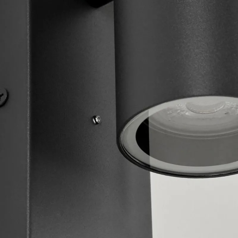 hofstein Applique murale d'extérieur Simola Anthracite, 2 lumières