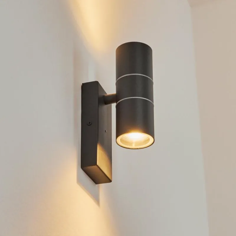 hofstein Applique murale d'extérieur Simola Anthracite, 2 lumières