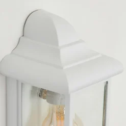 Lampes Vintages & Rétros-hofstein Applique murale d'extérieur Murto Blanc, 1 lumière