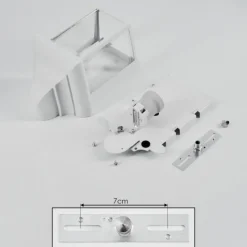 Lampes Vintages & Rétros-hofstein Applique murale d'extérieur Murto Blanc, 1 lumière