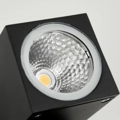 hofstein Applique murale d'extérieur Holiseva LED Noir, 1 lumière